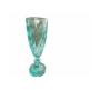 Teal Crystal Champagne Glasses - Set Of 6