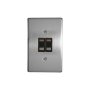 Classic Switches 2 X 4 2 Lever 1 Way Silver