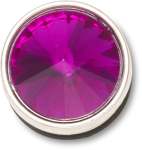 Silver Purple Stud Jibbitz - Multi Osfa