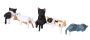 MINI Cat Desk Figurines MINI Resin Cat Figurines-cute Cartoon Desk Decor