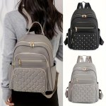 Women's And Men's Casual Backpack Christmas Gift Multiple Pockets Large Capacity Wear-resistant Backpack Suitable For Commuting