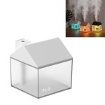Car Small House 3 In 1 USB Humidifier + Fan + Night Light White
