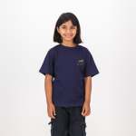 Painted Bok Kids Crew Tee-navy - 11-12 Yrs