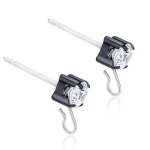 Blomdahl Safety Earrings Black Titanium Ear Pin
