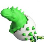 Dinosaur-in-egg Chew Toy For Dogs - Green