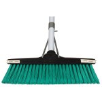 Supa Deluxe Broom Flagged Coloured Wooden Back With Matching Bristles