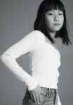 Ribbed Square-neck Top - White