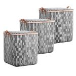 Set Of 3 Argyle Jumbo Storage Bags