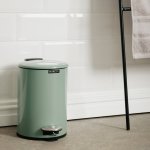 Round Gloss Finish Pedal Bin 3L Pistachio