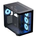 AeroCool P500C Mid-tower Case With Tempered Glass Side And Front Panel - Black