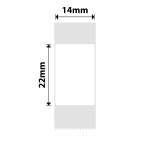 NB114 - - D11 D101 D110 H1S - 14X22MM - 250 White Labels 1