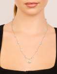 Goldair Gold Plated Blue Beaded & Evil Eye Pendant Necklace