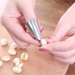 1PC Stainless Steel Finger Protector Metal Peeling Armor Tool For Effortless Seed Picking & Pod Peeling Durable Iron Nail Shelle