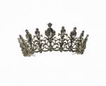 Black Vintage Crystal Tiara And Crown For Wedding Princess Rhinestone