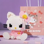 Cute Building Blocks Kawaii Melody Cartoon Building Blocks Assembly Toys Birthday Puzzle Doll Gift Decorations Assembled Small O