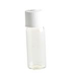 5ML Clear Glass Vial With Screw Cap - White 13 415
