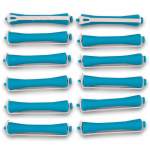 Hair Perm Rods 12 Pack - Assorted Colour - Extra Jumbo 80X12MM