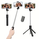 1PC Wireless Selfie Stick Tripod Stand With Remote Control Retractable Mobile Phone Stand Suitable For Iphone And For Samsung Sm