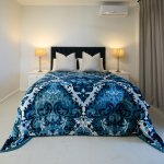 Faux Mink Bella - Silk Road Teal eggshell - 220 X 210 Cm Double queen 1 Ply 3 Kg