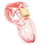 Cb-x - CB-3000 Chastity Cock Cage Red 37 Mm