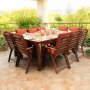 Outdoor Patio 412-Seater With Cushions - Seligna - 10-Seater