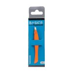 Basics Tweezer Stainless Steel 9.8CM Orange