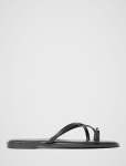 Brynn Toe Thong Trim Flat Sandal - 40 Black
