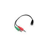 Female Stereo To 2 Male Stereo Cable