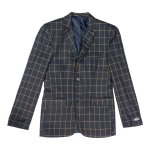 The Vault J India Check Black & Gold Jacket J414