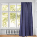 Ready Made Taped Curtain 230X218CM Navy