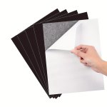 5 Sheets Adhesive Magnetic Sheets With Adhesive Backing 16MIL 4 X 6 Inches Flexible Magnet Sheets With Self Adhesive Sticky Magn