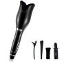 Lilhe Professional Rotating Curler 1 With Lcd Temperatures Display- Black