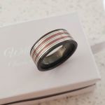 Dant - Men's Stainless Steel Band Ring - Size 12