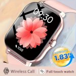 4.65CM Full Touch Screen Smartwatch With Multiple Sports Modes Wireless Call dial Customizable Wallpaper Notifications & Caller