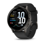 Garmin Venu 4 - 45MM - Slate Bezel With Black Silicone Band