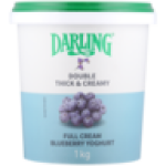 Blueberry Flavoured Full Cream Fruit Yoghurt 1KG
