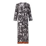 Long Sleeve Notch Neck Kaftan