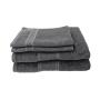 Luxe Collection Towel -440GSM -100% Cotton -2 Guest Towels 2 Bath Towels -dark Grey