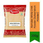 White Chilli Powder Safed Mirch Powder 200G - Premium Pure White Pepper Powder For White Gravies Soups & Salads Delivers Subtle