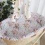 Moses Basket Liner And Fitted Sheet Only Pop Of Peoni Pink