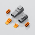 Deutsch Connectors Male & Female 2 Pin For