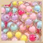 106pcs 8mm Candy Pastel Colors Mix Round Acrylic Cute Transparent Beads For Jewelry Making DIY Bracelet Necklace Handmade Craft Supplies