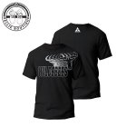 Mens Staggerd Logo Tee - Black - 2XL