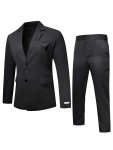 2-PIECE Men's Casual Solid Color Suit Set Classic Style Blazer And Pants Formal Business Attire Versatile Fashion Suit