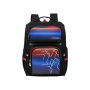 Large Schoolbag Cute Student School Backpack Printed Waterproof-blackred