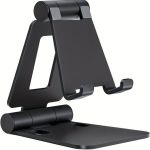 Dual Folding Cell Phone Stand Adjustable Foldable Desktop Phone Holder