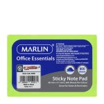 Marlin Office Essentials Sticky Note Pad 38 X 51MM 8 X 100 Sheets Cube Green pink orange yellow Pack Of 6