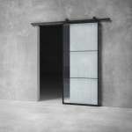 Glass Barn Door D09 - 2100 X 1020 X 25MM Reeded Glass