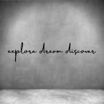 Explore Dream Discover - L 450MM Grey Font 1