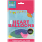 Thingz Heart Balloons 6 Pack
